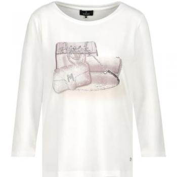 Monari Rundhalsshirt mit Glitzernieten