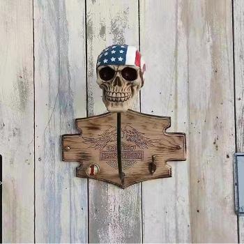 Crâne Stylé Casque – Décor Murale