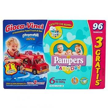 Kit Pampers Baby Dry 7 pezzi 6 Extralarge (15-30kg)