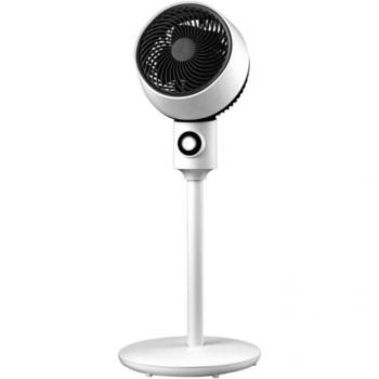 Ventilador de suelo con tecnología Ozono, 3 velocidades y potencia de 40W, color blanco y negro