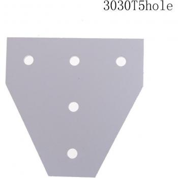 6063-T6 Corner Angle Bracket for Aluminum Profile Connection