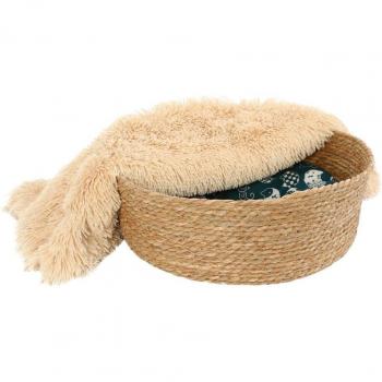 Cama Fluffee con manta y cesta para gatos