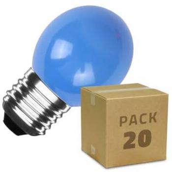 Lampadine LED E27 3W 300 lm G45 Monocolore Azzurro