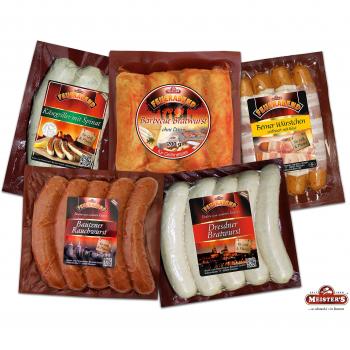 Berner Würstchen mit Käse & Bacon Grillset