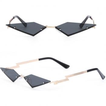 Gafas Retro con Lentes de Diamante