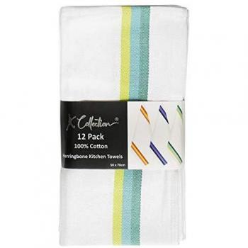 K Collection 12 Pack Lint Free Kitchen Towels