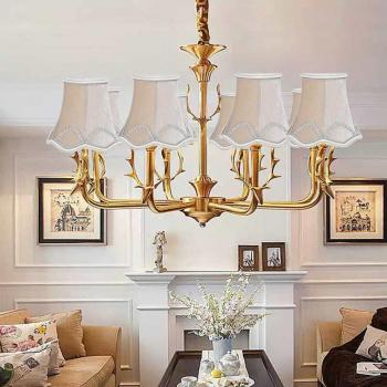 6Pcs Simple Fabric Shade Cover for Indoor Light Fixtures