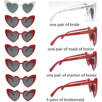 Bachelorette Party Heart Sunglasses