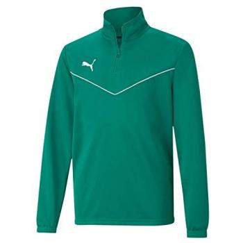 Puma TeamRISE Junior Sweatshirt 1/4 Zip, Grün, Größe 116
