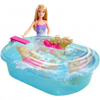 Barbie DMC32: Bambola in Acqua con Compagni Animali
