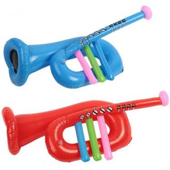 Trompeta Inflable Novedad Brillante