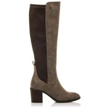 Botas Mustang 55251 Marrón Tacaña elástica, tacón bloque
