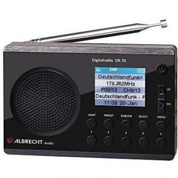 Albrecht 27370 Radio Digital (Dab + / FM, 230 V, batería) Negro