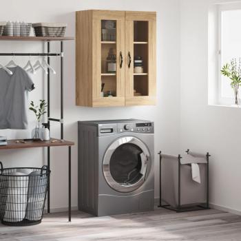 Wall Mounted Sonoma Oak Storage Cabinet 69.5x34x90 cm