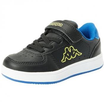 Kappa Malone Niño Zapatos Escolar Blanco con Cinturón de Lazo Elástico