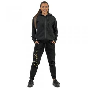 Felpa con cappuccio Nebbia Intense Signature Full Zip nera