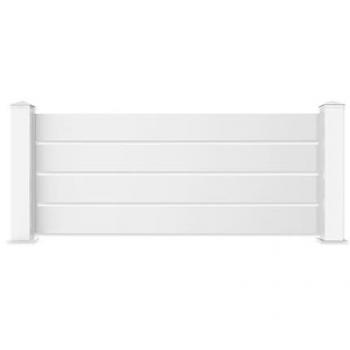 Set di 5 Recinzioni Vogel 190h90 Bianco