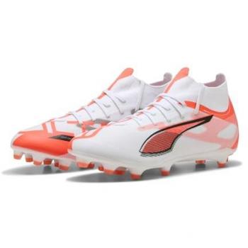 Scarpe da Calcio Puma Ultra 5 Match+ FG/AG Bianco Nero Rosso 41 EU