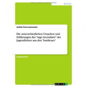 Die unterschiedlichen Ursachen und Erklärungen des rage incendiare der Jugendlichen aus den banlieues