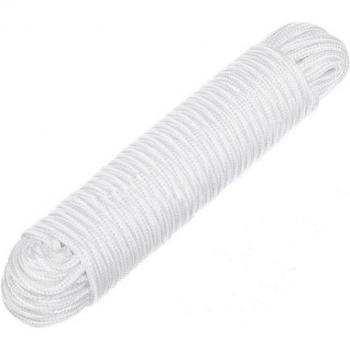 Corde à tirer noire 15,5 m, équipée de 4 crochets – accessoire de soutien pour mât de drapeau extérieur