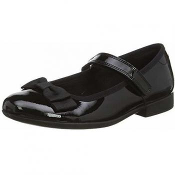 Girl’s 1.5 F Black Scala Tap School Shoes – Clarks