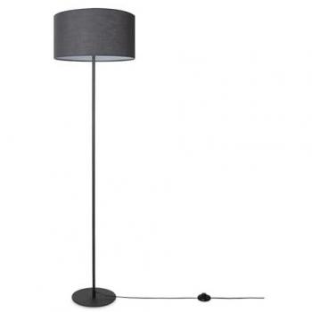 Stehleuchte Wohnzimmer Schlafzimmer Dreibein Stofflampenschirm Stehlampe E27 Uni Stehleuchte-Schwarz