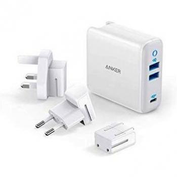 Anker 3-Port International Travel Adapter 65W Charger