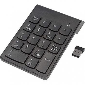 Clavier numérique USB 2.4G ultra-mince noir