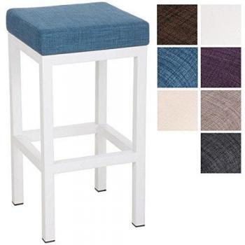 CLP Taylor W80 Barhocker – stilvoller, gepolsterter Hocker mit Metallrahmen