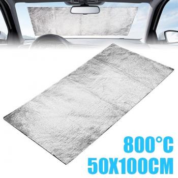 1 pc 50x100cm Self-Adhesive Heat Shield Film