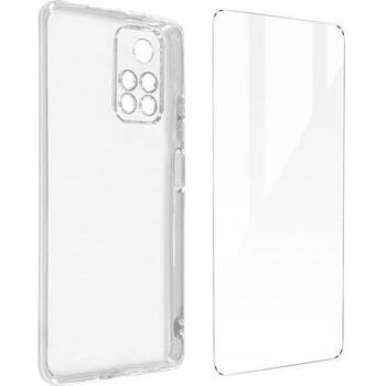 Cover muto Avizar per Xiaomi Poco M4 Pro 5G con vetro temperato