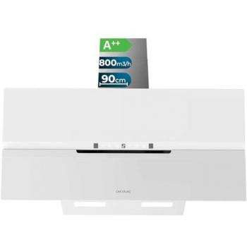 Bolero Flux 90 CM Aspirazione con Finestre di Vetro Bianco