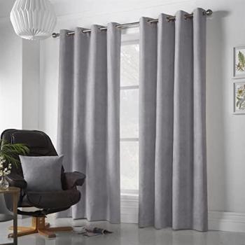 Velvet Chenille Ring Top Curtains