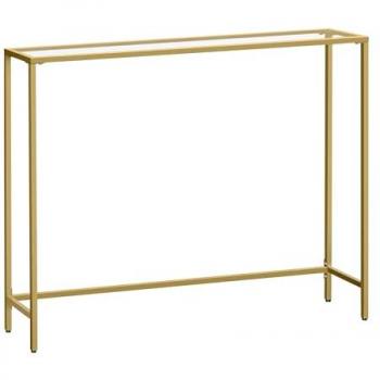 Mesa Consola Metal Dorada Ajustable