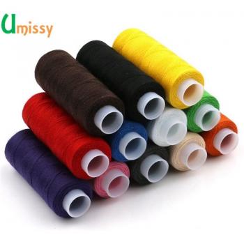 12pcs Rainbow Sewing Thread Kit for DIY Projects