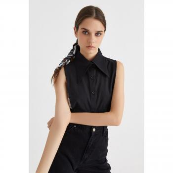 Collo di camicia Mirach a punta standard nero caldo