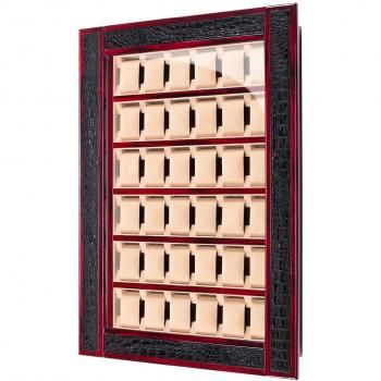 Uhrenvitrine Ferocase FC7136RMPS – 36 Uhren, Macassar-Politur