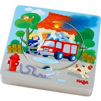 Puzzle Educativo de Bomberos en Madera