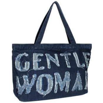Gallantry, Stilvolle Damen Tasche in Jeans, Blau, (5 l)