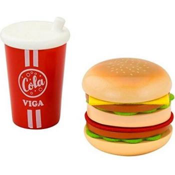 Viga Houten Fastfood Set met Cola