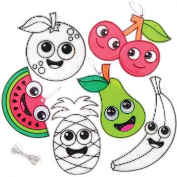 Vibrant Fruit Suncatcher Decoration Kit (Pack of 10)