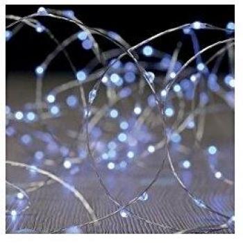 Stringa luminosa 2m blu 20 LED a batteria
