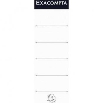 Exacompta Lever Arch File Spine Labels 80mm White (Pack of 10)