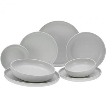 CreaTable Tafelservice »Uno«, (Set, 8 tlg.), seidenmatte Glasur