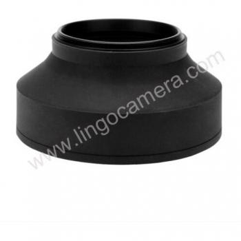 Adjustable Rubber Lens Hood for Canon Nikon Camera