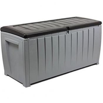 Coffre de jardin 340L Gris et Anthracite Keter Novel