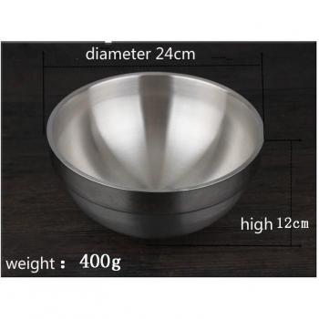 Bol de cocina 24CM de acero inoxidable