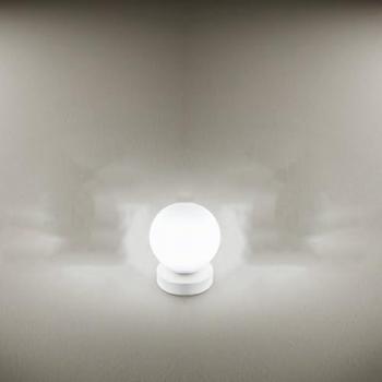 Lampada da Tavolo Contemporanea in Vetro Bianco Maga D10 8066 B E14