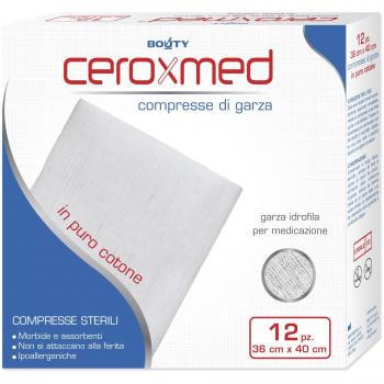 Ceroxmed Compresse 36x40cm 12 Pezzi Sterili in Cotone
