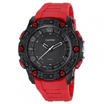 Calypso Nero-Rosso Quartz Uomo